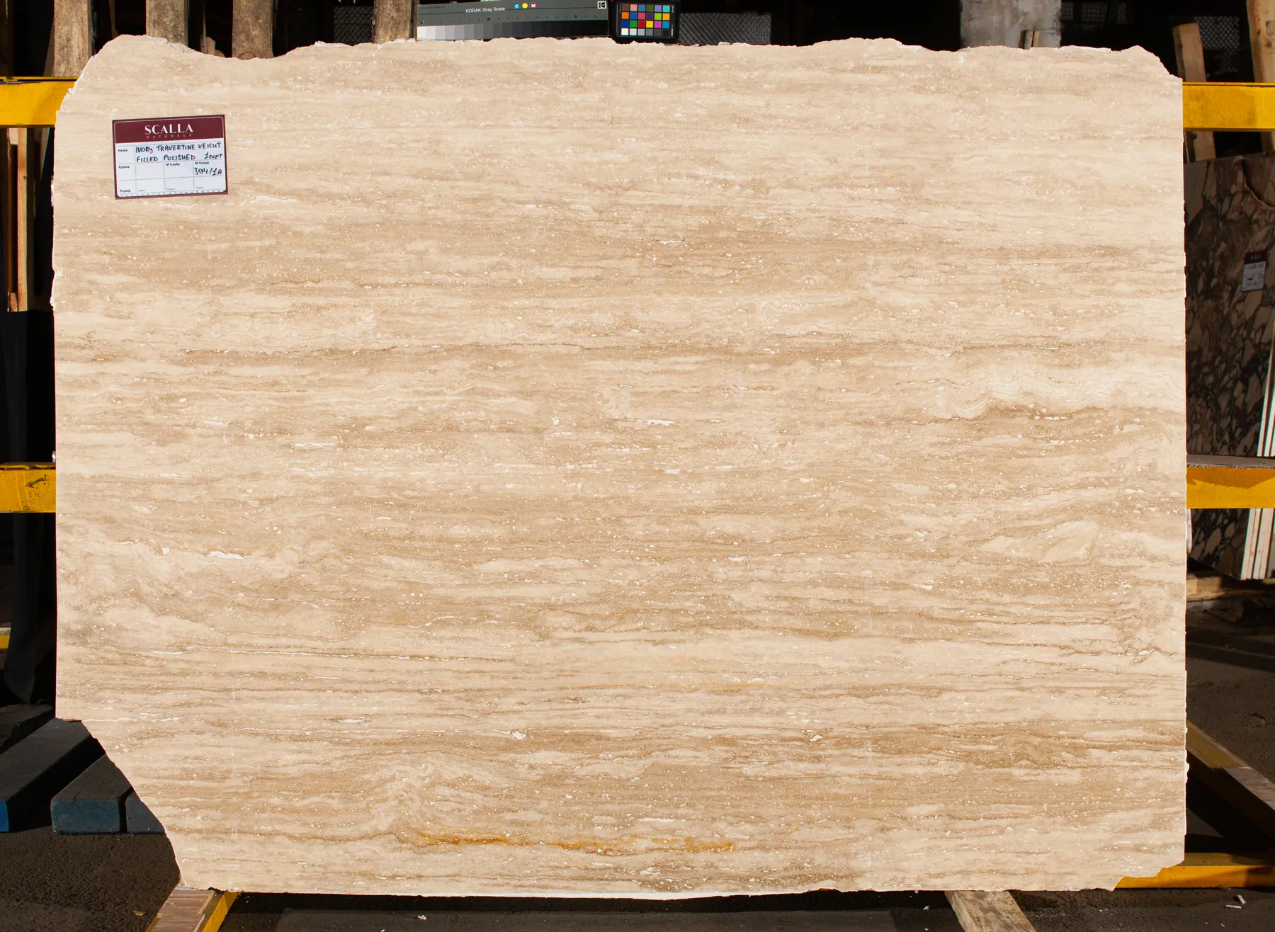 Ivory Travertine Vc Заповнений Полірований 1с